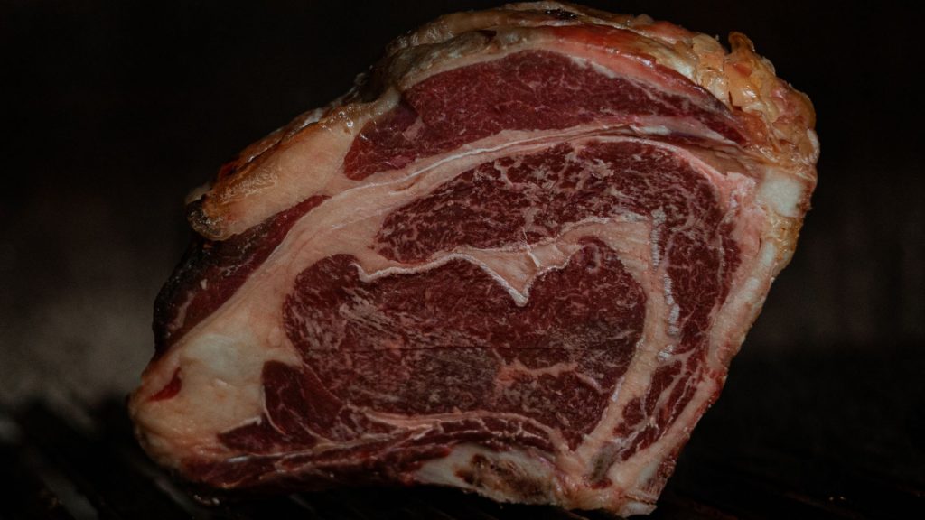 corte de parrilla de carne de león
