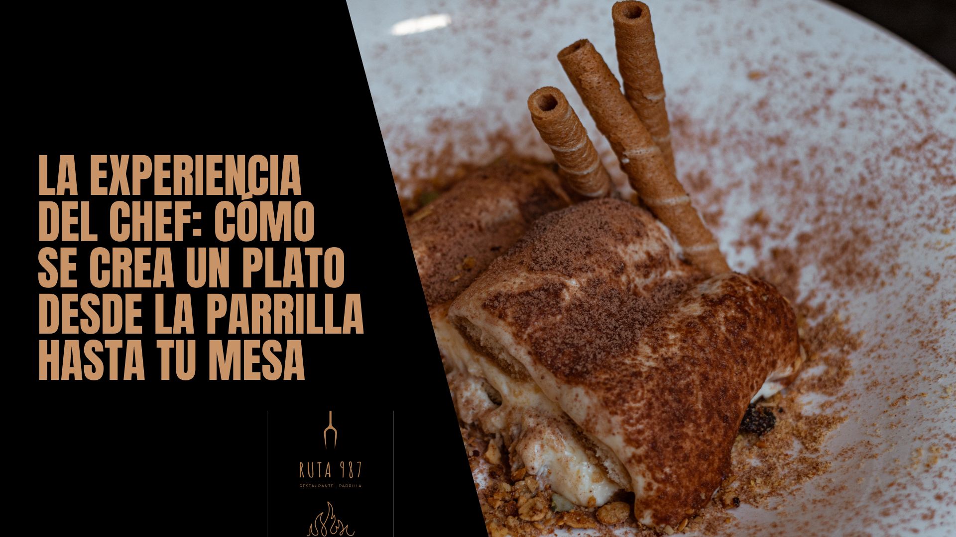 proceso para crear un plato en un restaurante