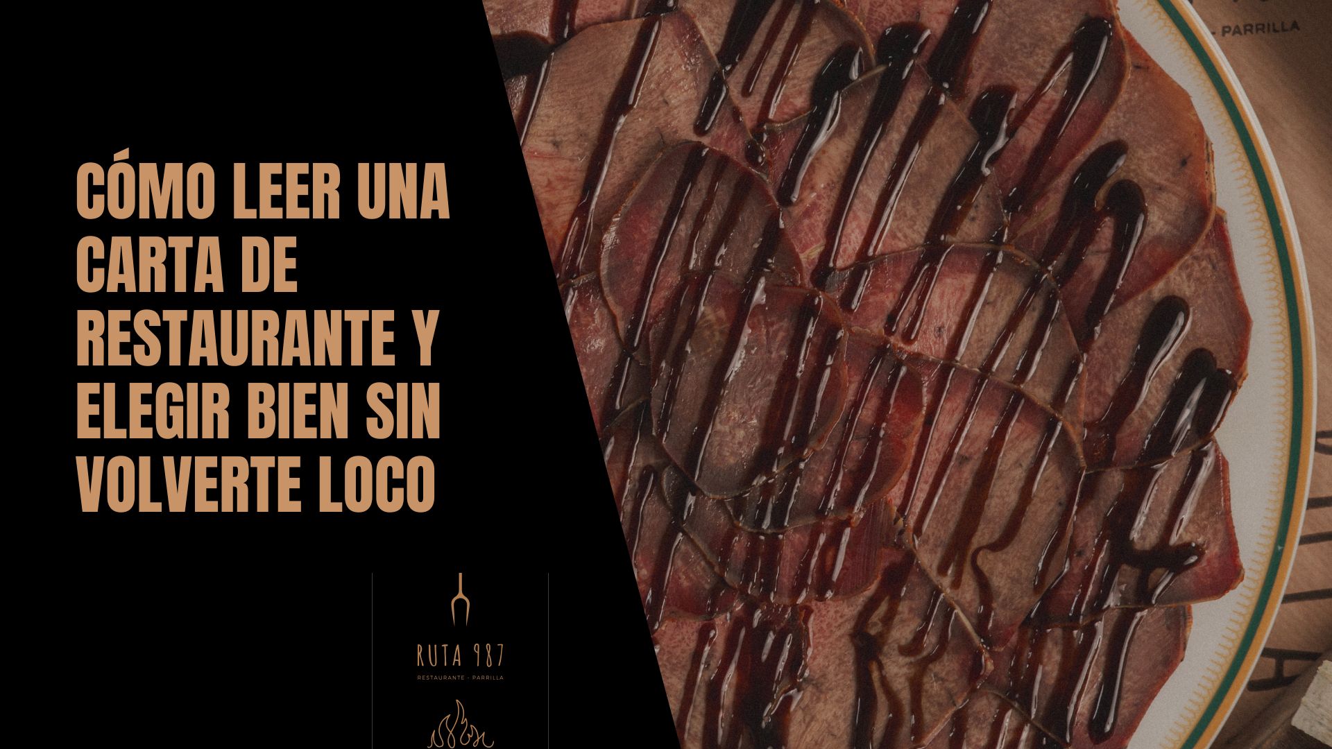 leer una carta de un restuarante
